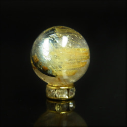 現品一点物 1粒売り 太陽放射タイチンルチル 金針水晶 １２ミリ ＫＨ１２ ヘマタイト ルチル最強の天然石 ハンドメイド 7枚目の画像