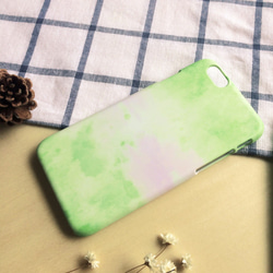 草木綠與淡山茱萸粉//原創手機殼- iPhone, HTC, Samsung, Sony,oppo, LG 磨砂硬殼 第3張的照片