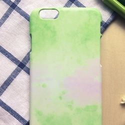 草木綠與淡山茱萸粉//原創手機殼- iPhone, HTC, Samsung, Sony,oppo, LG 磨砂硬殼 第7張的照片