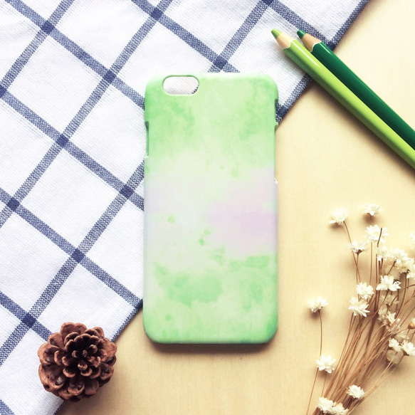 草木綠與淡山茱萸粉//原創手機殼- iPhone, HTC, Samsung, Sony,oppo, LG 磨砂硬殼 第8張的照片