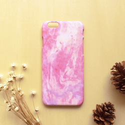 復古粉紅紫大理石噴畫//原創手機殼- iPhone, HTC, Samsung, Sony,oppo, LG 磨砂硬殼 第3張的照片