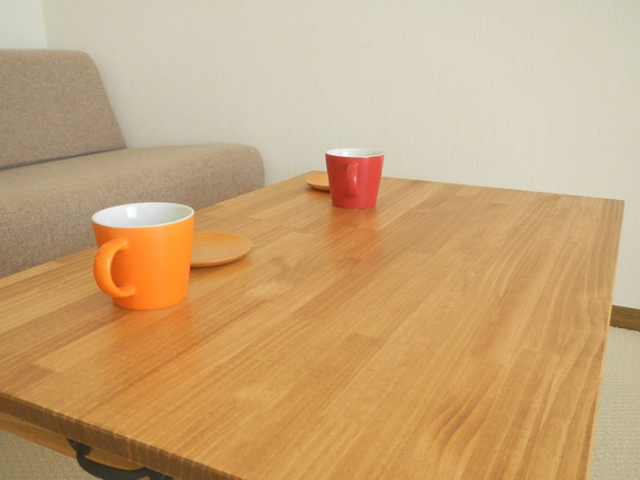 ひきだし2杯のカフェテーブル 90×60cm 4枚目の画像