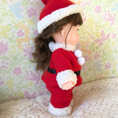 ハンドメイドソランちゃんパンツ靴下セット小花柄ニット