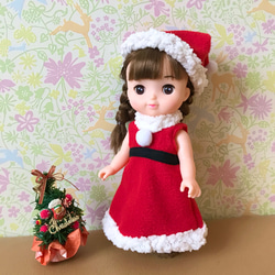 ノースリ大人っぽサンタセット＊クリスマス　ソランちゃん　ソランちゃん服　レミンちゃん　レミンちゃん服 1枚目の画像