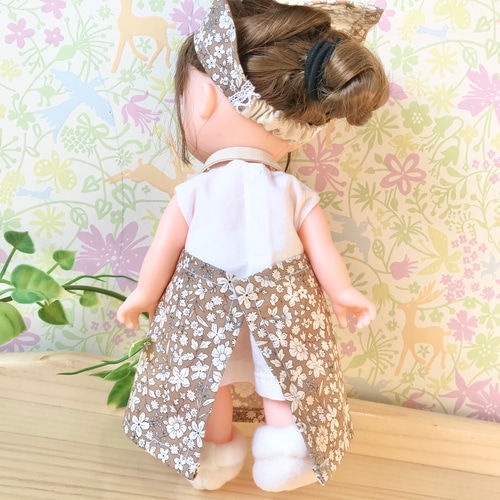 エプロンセット カフェオレフラワー＊ドール服 ソランちゃん ソラン 