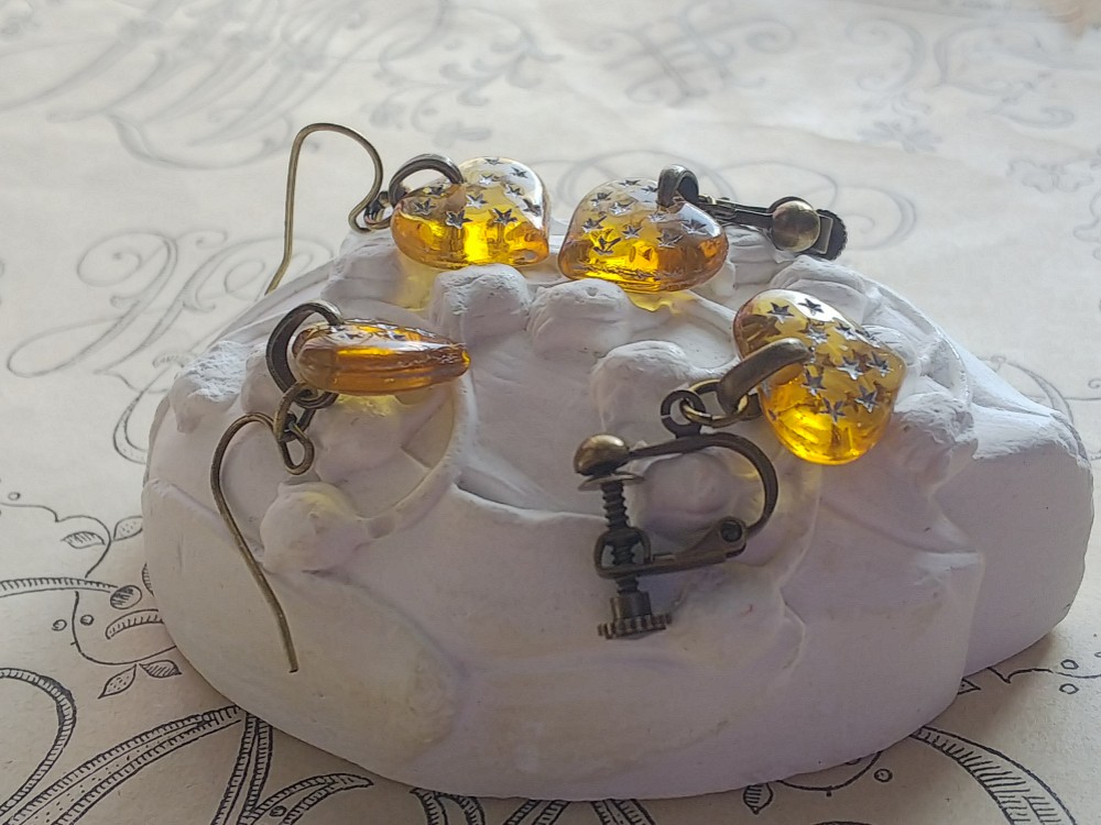 ハンドメイドノンホールピアス No.67