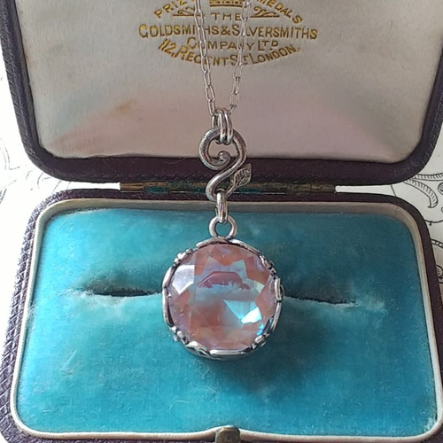 アンティーク サフィレット 大粒 ネックレス ペンダント