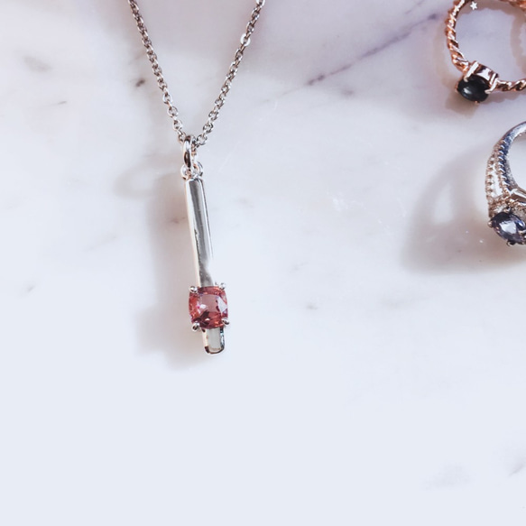 *ONLY ONE* ♦NINA SHIH JEWELRY ♦純銀蓮花尖晶石項鍊(Spinel) 第2張的照片