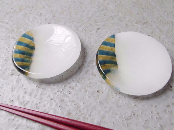 ガラス豆皿 / 縞々 stripe pattern01 3枚目の画像