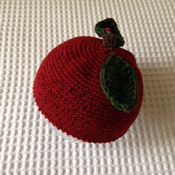 フルーツ帽（ドットリンゴ） 2枚目の画像