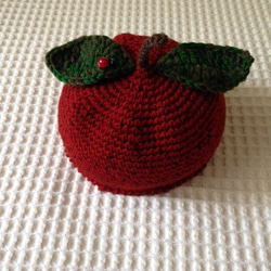 フルーツ帽（ドットリンゴ） 5枚目の画像
