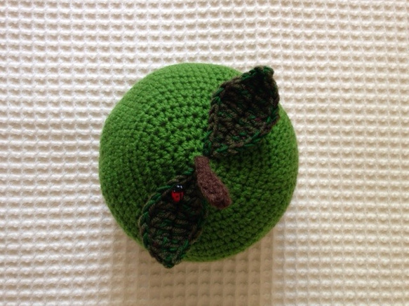 フルーツ帽（青リンゴ） 2枚目の画像