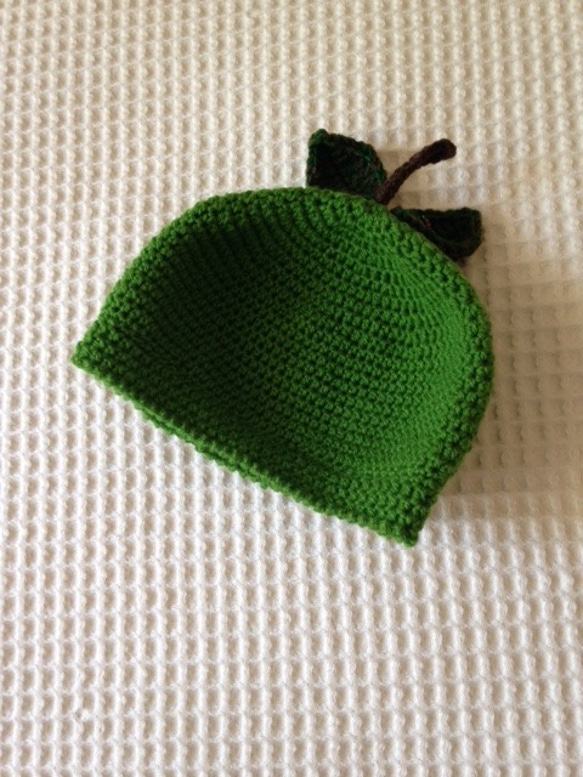 フルーツ帽（青リンゴ） 3枚目の画像