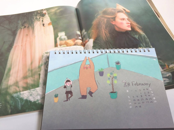 2017年桌曆　與咻咻熊的「No date no day」 第4張的照片