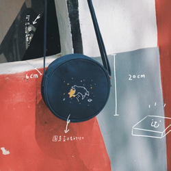 アライグマl [予約購入]スターフライトプラン刺繍入りスモールラウンドバッグサイドバック 3枚目の画像