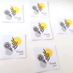 【Plants】Thank you シール【yellow】 2枚目の画像