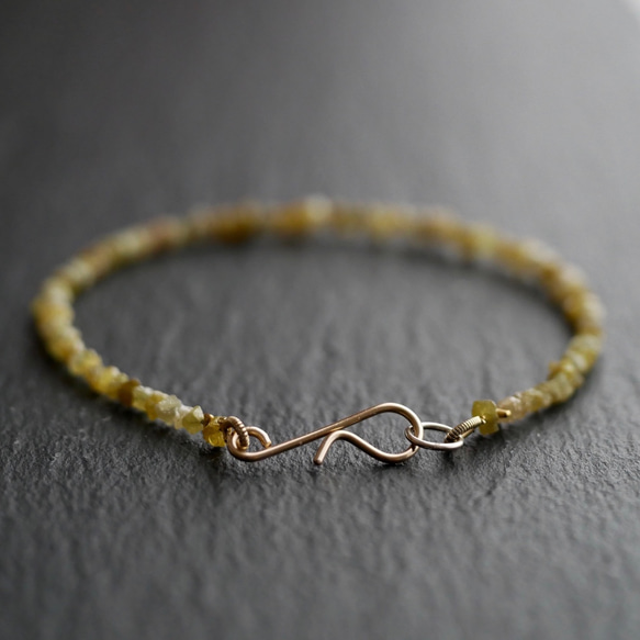 Rough Yellow Diamond Bracelet 第2張的照片