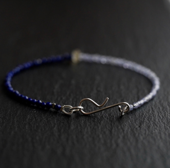 Oil in Quartz& Tanzanite,LapisLazuli Bracelet 第2張的照片