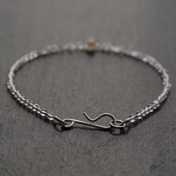 Oil in Quartz& Crystal Quartz,Herkimer diamond Bracelet 第3張的照片