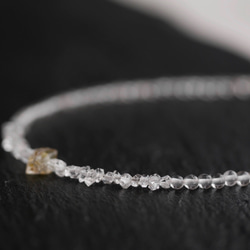 Oil in Quartz& Crystal Quartz,Herkimer diamond Bracelet 第4張的照片