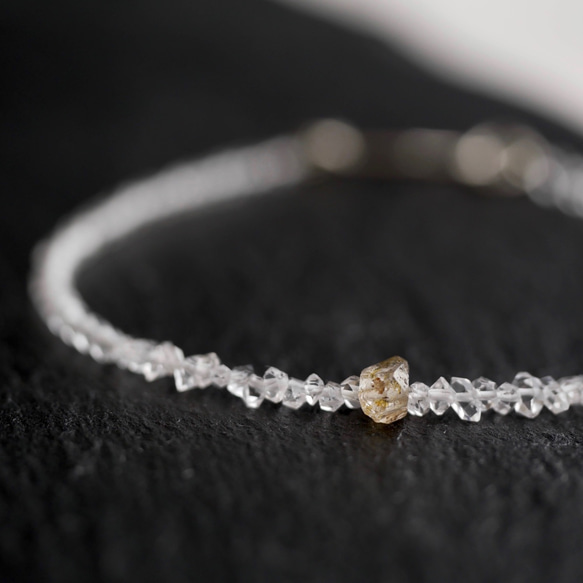 Oil in Quartz& Crystal Quartz,Herkimer diamond Bracelet 第5張的照片