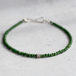 Malachite & Karen silver bracelet 第3張的照片