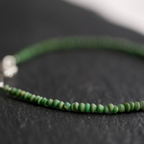 Malachite & Karen silver bracelet 第4張的照片