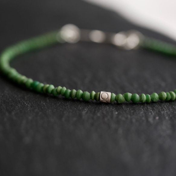 Malachite & Karen silver bracelet 第5張的照片