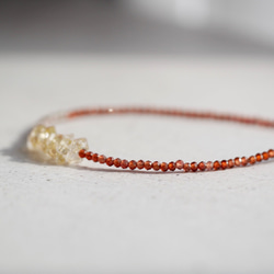 Oil in Quartz& Garnet,Color-change-garnet  Bracelet 第7張的照片