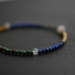 Turquoise&Lapis Lazuli Bracelet 第2張的照片