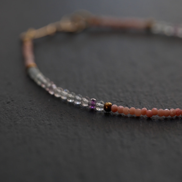 Pink opal & Fluorite Bracelet 第5張的照片