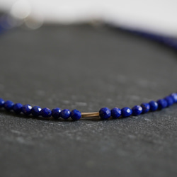 Lapis Lazuli  Karen Silver Bracelet 第3張的照片
