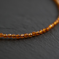 Hessonite Garnet &Karen Silver Bracelet 第2張的照片