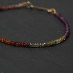 【Tundra sapphire】Multi Color Garnet Bracelet 第3張的照片