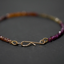 【Tundra sapphire】Multi Color Garnet Bracelet 第2張的照片