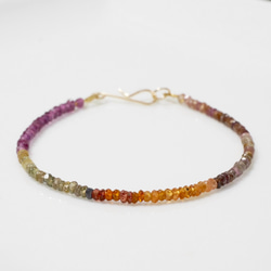 【Tundra sapphire】Multi Color Garnet Bracelet 第5張的照片