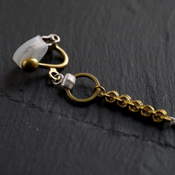 Sillver925+Brass Long Chain Earrings 第5張的照片