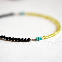 Yellow Jade&Onix Bracelet 第4張的照片