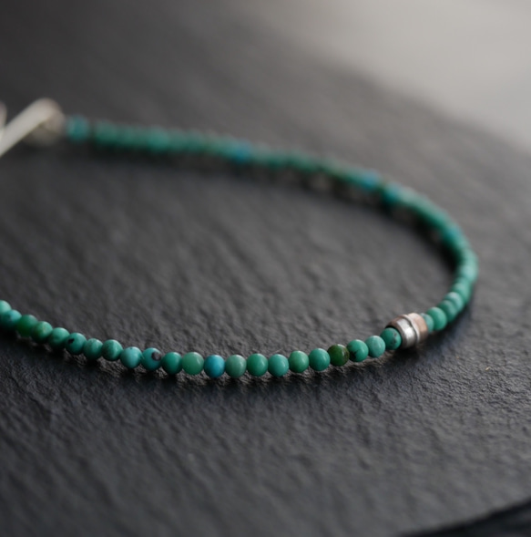 Turquoise&Karen silver bracelet 第4張的照片