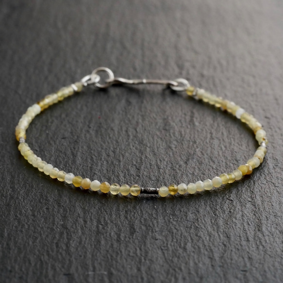 Yellow opal &Karen Silver Bracelet 第1張的照片