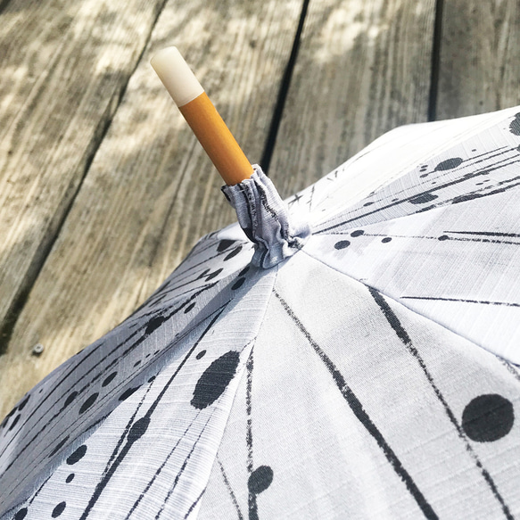 墨柄の日傘（長タイプ） 5枚目の画像
