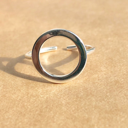 銀925・オープン丸のリング 2枚目の画像
