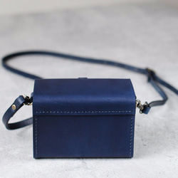 Custom order -Navy blue Leather Camera Case 第4張的照片