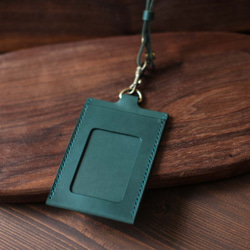 Lake green leather ID card case 6枚目の画像