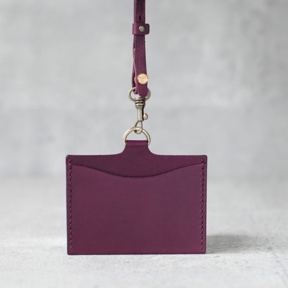 Deep Purple leather ID card case 4枚目の画像