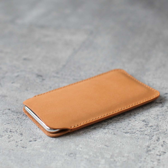 iPhone genuine leather sleeve pouch 3枚目の画像