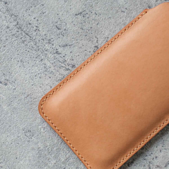iPhone genuine leather sleeve pouch 4枚目の画像