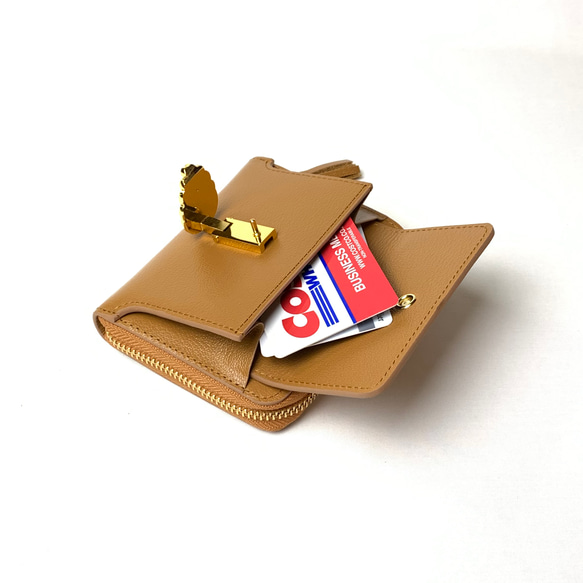 昭和のお越しブローチ　コンパクト財布ミニ財布 3枚目の画像