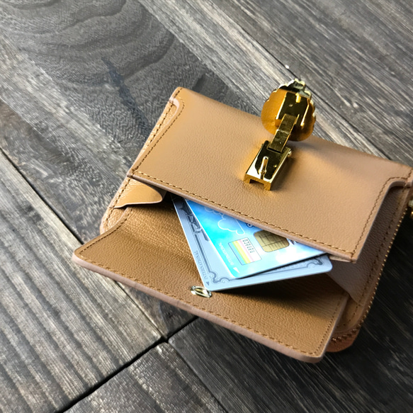 昭和のお越しブローチ　コンパクト財布ミニ財布 4枚目の画像
