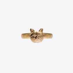 Raw Brass Owl Ring 1枚目の画像